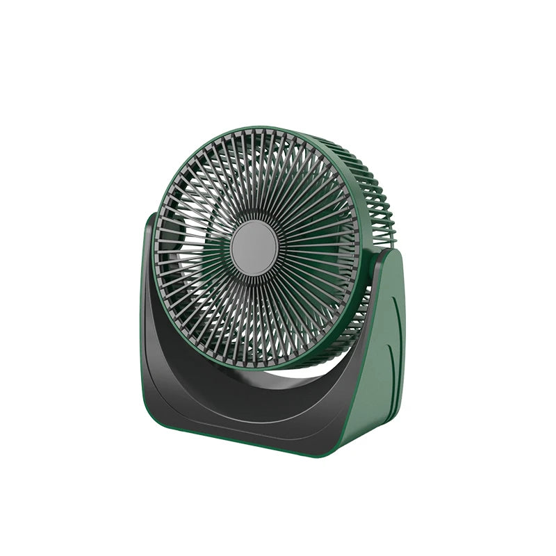 2024 New 360° Adjustable Desktop Fan Air Conditioner USB Portable Fan with 5 Wind Speeds 8 Inch Fan Blade Night Light for Home