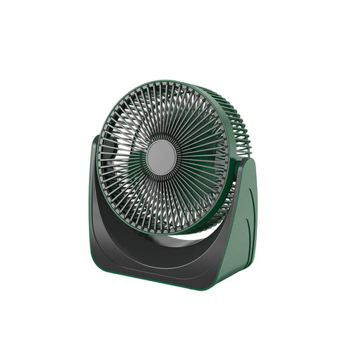 2024 New 360° Adjustable Desktop Fan Air Conditioner USB Portable Fan with 5 Wind Speeds 8 Inch Fan Blade Night Light for Home