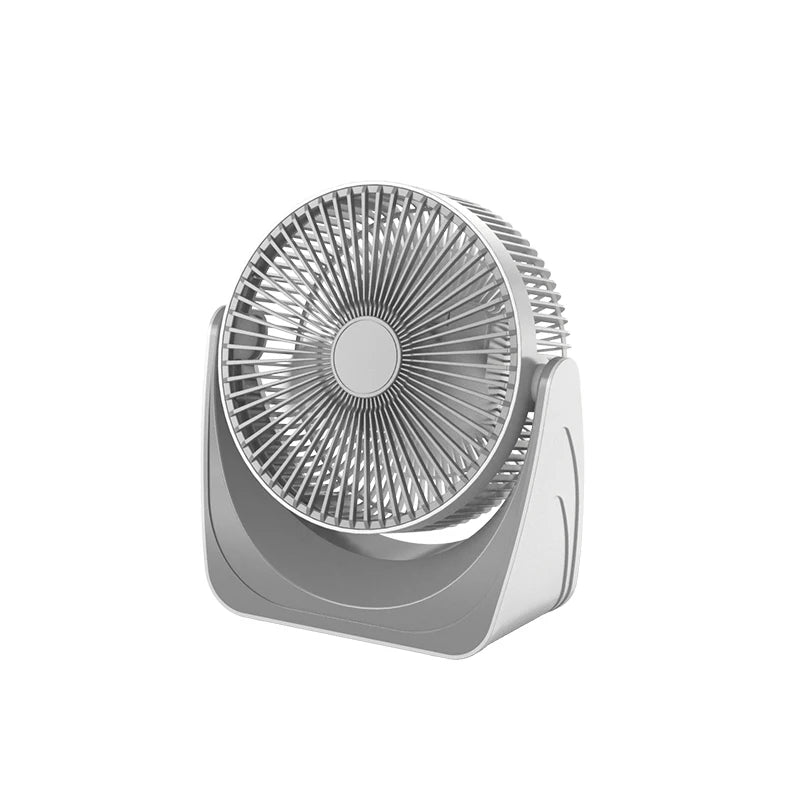 2024 New 360° Adjustable Desktop Fan Air Conditioner USB Portable Fan with 5 Wind Speeds 8 Inch Fan Blade Night Light for Home