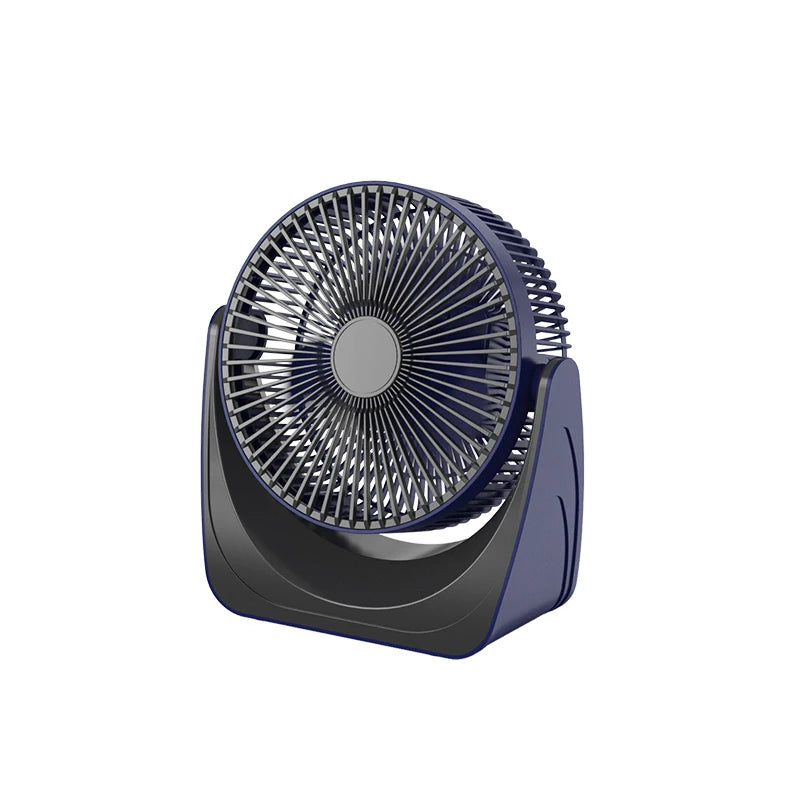 2024 New 360° Adjustable Desktop Fan Air Conditioner USB Portable Fan with 5 Wind Speeds 8 Inch Fan Blade Night Light for Home